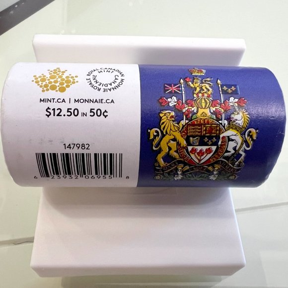 2016 Canada Coat-Of-Arms Special 50 Cent Roll! - Picture 3 of 6